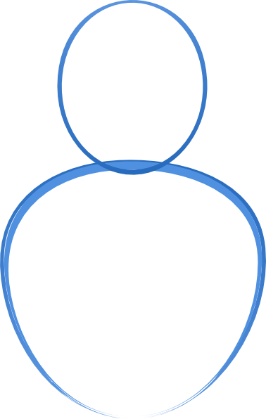 Person Outline Outline Of A Person Clipart Clipground - Person Outline (378x596), Png Download