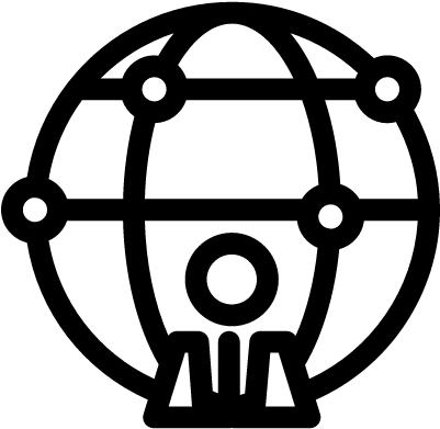 World Person Outline Symbol In A Circle Vector - Icon (400x400), Png Download