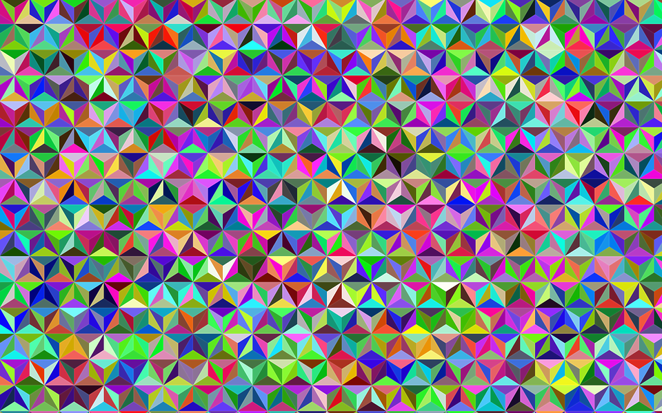 Colorful Prismatic Chromatic Rainbow Repea - Clip Art (544x340), Png Download