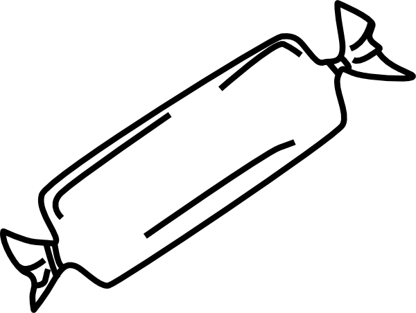 B&w Candy Svg Clip Arts 600 X 452 Px (600x452), Png Download