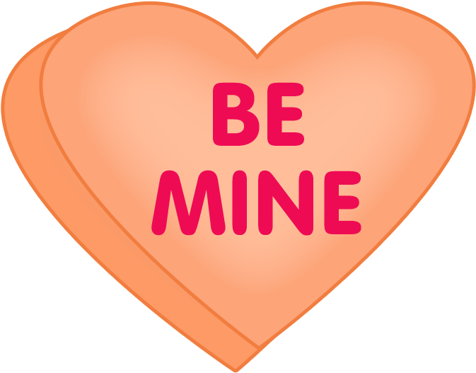 Valentine - Conversation Hearts Clip Art (700x550), Png Download