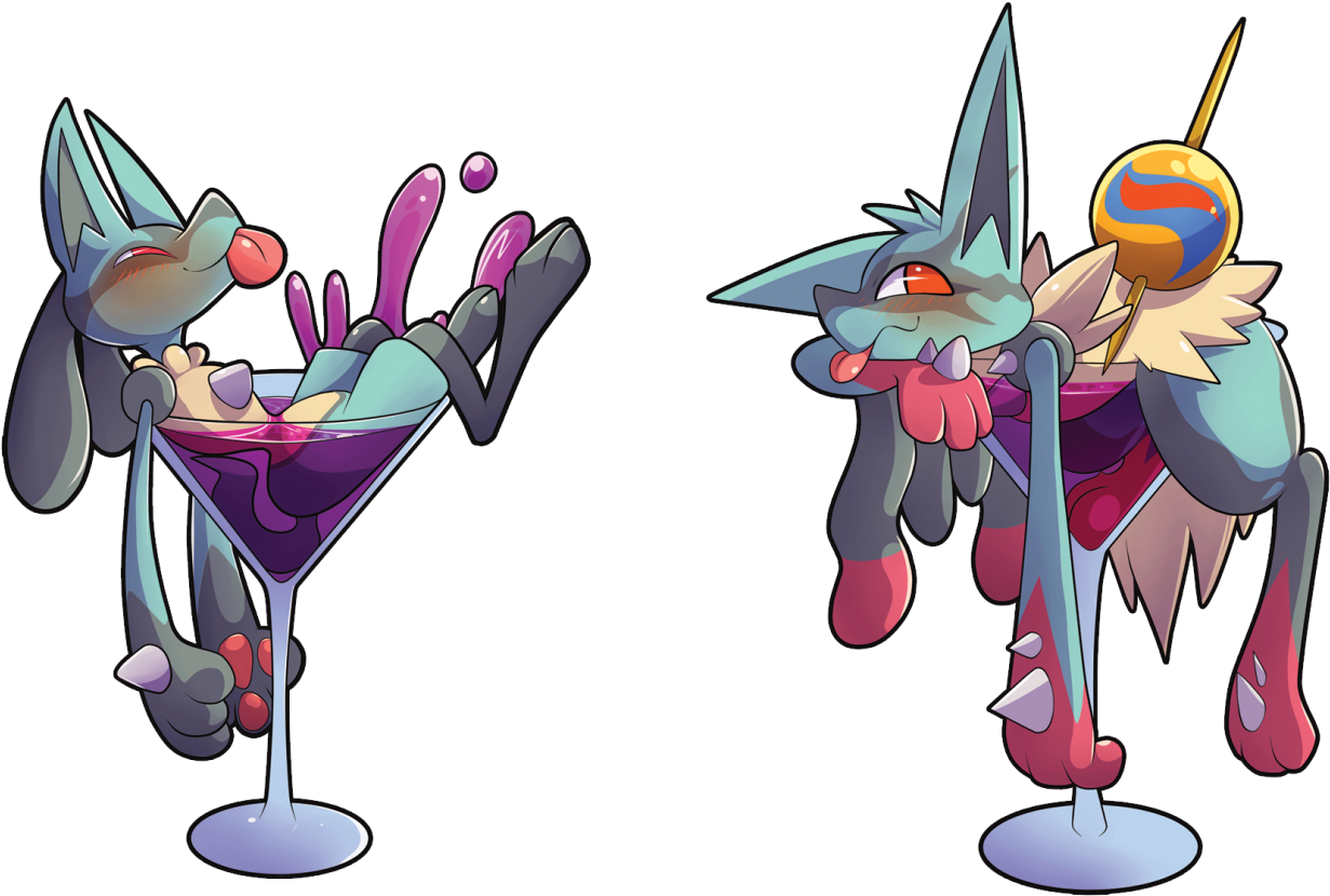 Martinis Pok Mon Know Your Meme Pokmon - Cartoon Lucario (1280x892), Png Download