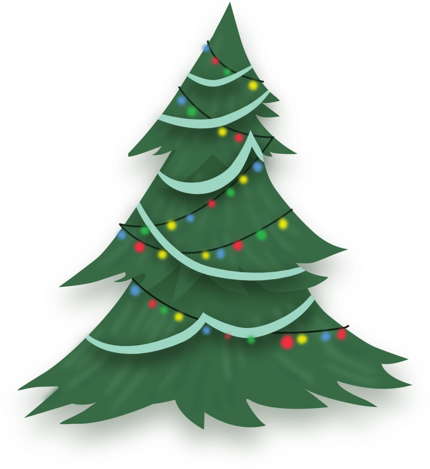 Pony Christmas Tree Credit Free Vector By Poniesfromheaven-d5mjc97 - Christmas Tree Vector Transparent (1024x1120), Png Download