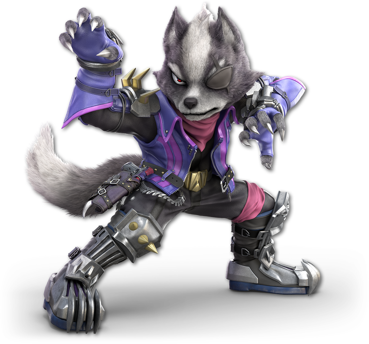 2mib, 1419x1325, Ssb Ultimate Wolf Render - Wolf Smash Bros Ultimate (1419x1325), Png Download