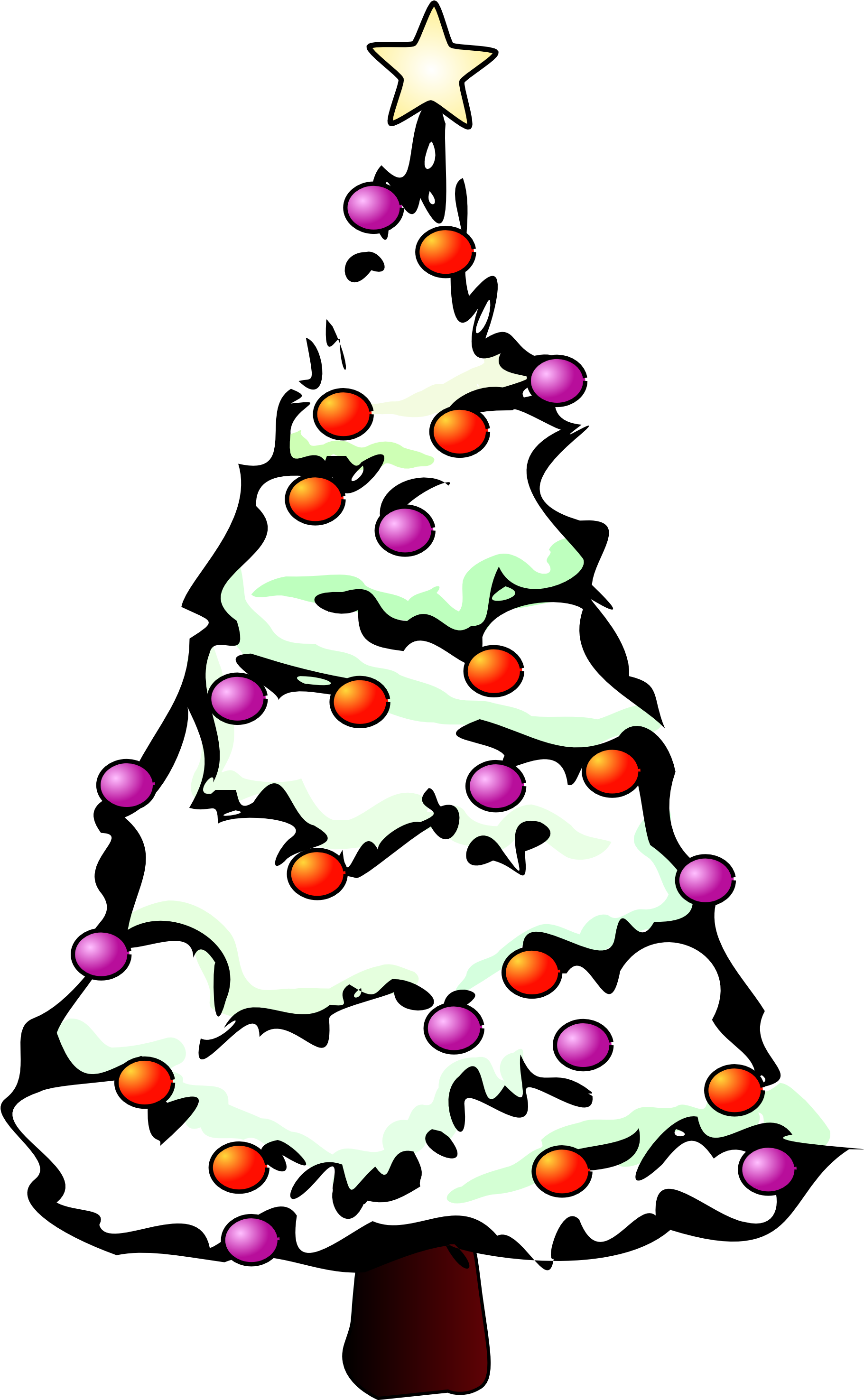 Xmas Stuff For Christmas Tree Vector Art Clip Art Library - Christmas Tree Clip Art (687x1024), Png Download