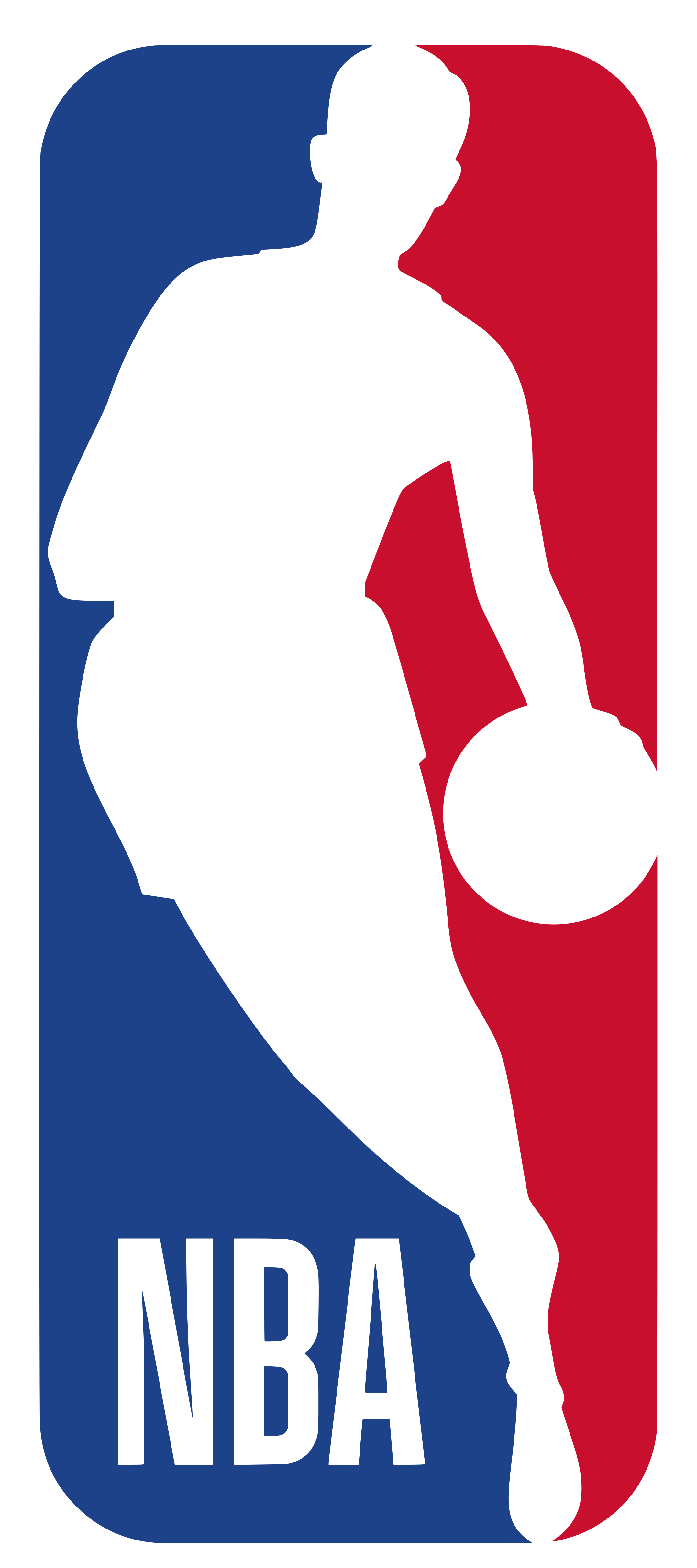 Nba Logo Png Transparent - Nba Logo Png (2400x5332), Png Download