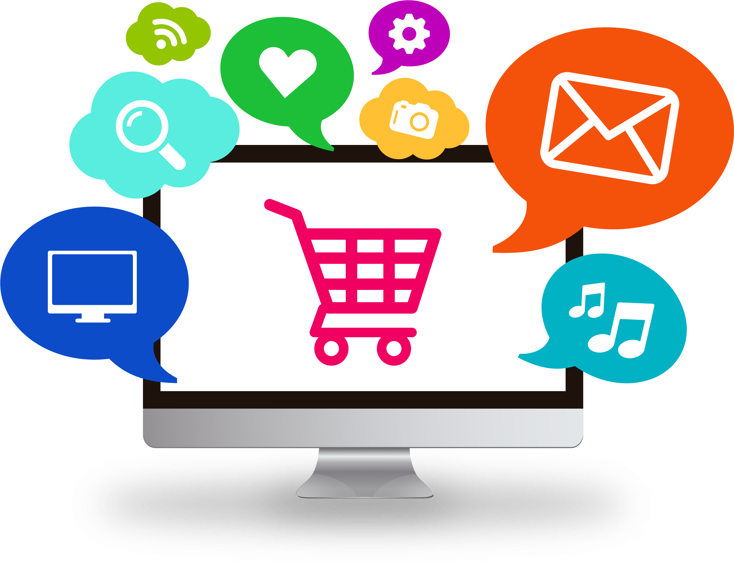 E-commerce Marketing Tips - E Commerce (2862x2143), Png Download