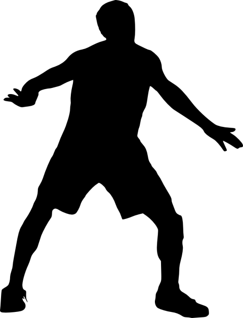 Free Png Basketball Player Silhouette Png Images Transparent - Transparent Basketball Player (480x629), Png Download