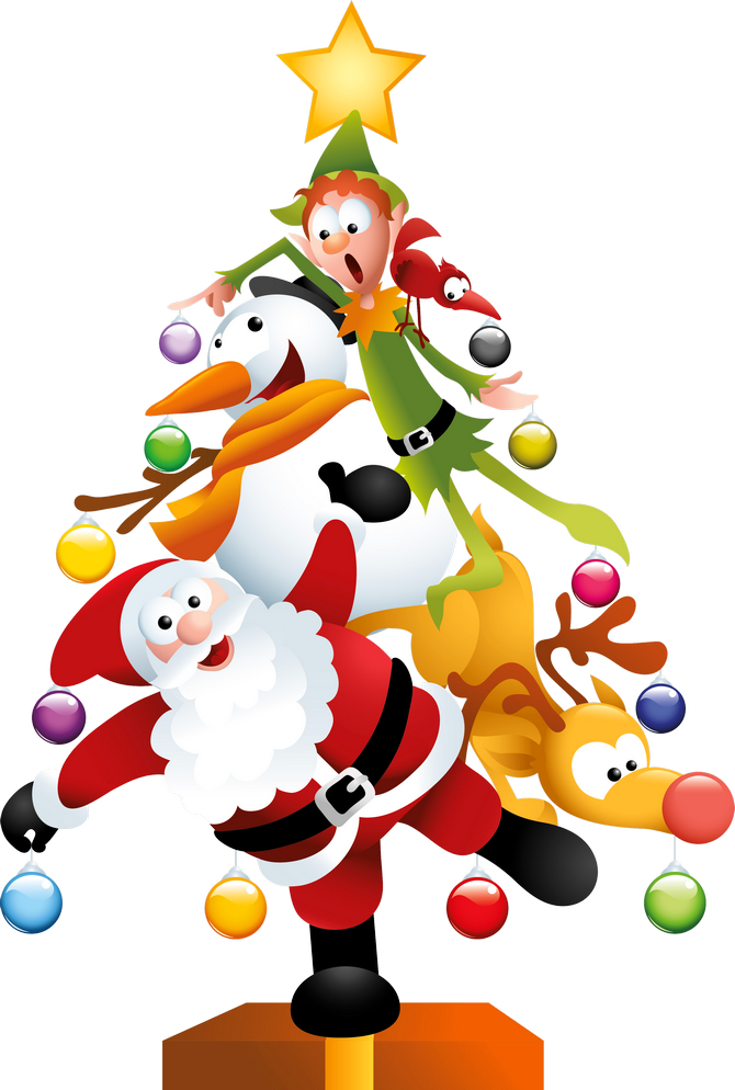 Funny Transparent Christmas Tree - Christmas Fun Clipart (670x994), Png Download