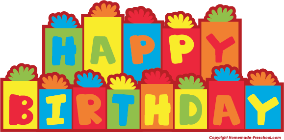 Free Happy Birthday Clipart Clipartandscrap - Clip Art Birthday Presents (579x285), Png Download