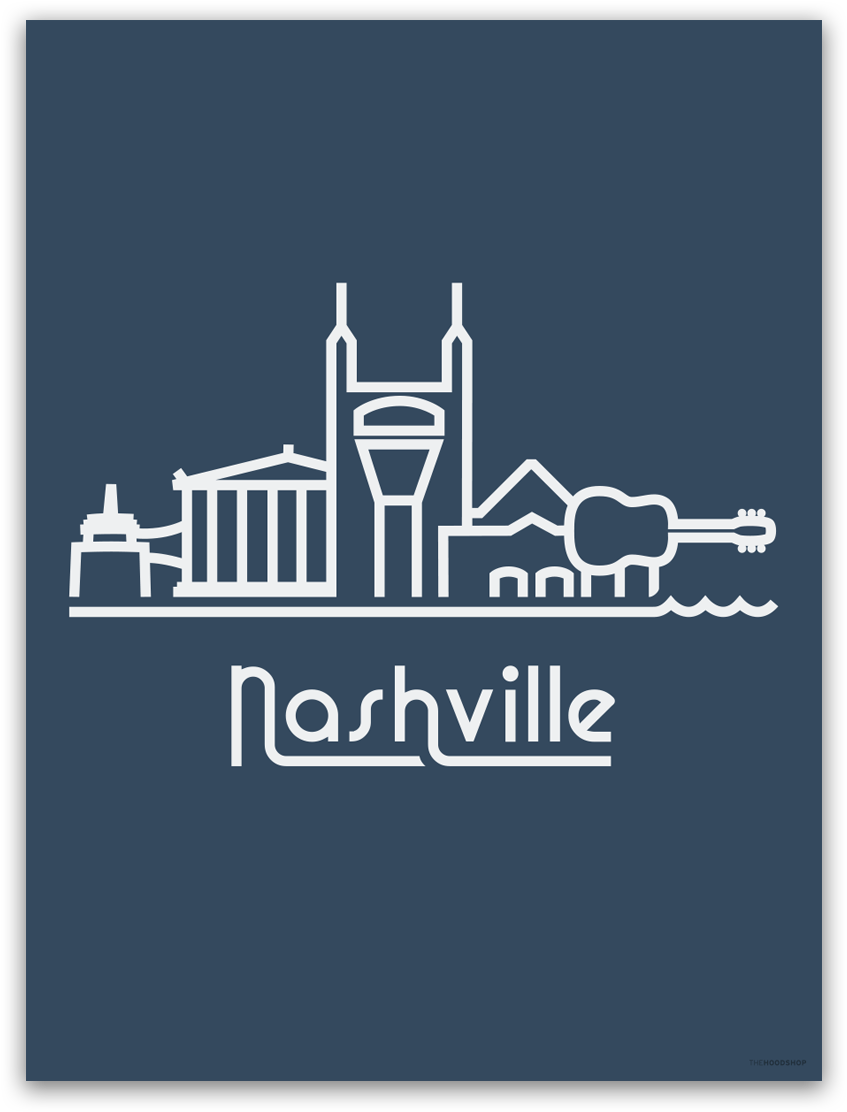 Nashville Skyline - Google Search - Black Outline Nashville Skyline (900x1192), Png Download