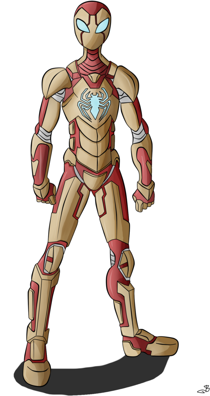 Iron Spider By Berny17-d66vl94 - Iron Spider Suit Redesign (674x1186), Png Download