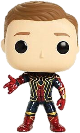 Iron Spider Unmasked - Funko Pop Avengers Infinity War (297x476), Png Download