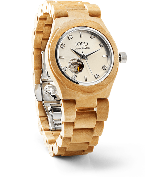 Women's Watches By Jord Cora Series Maple - Women's Wood Watch (590x750), Png Download