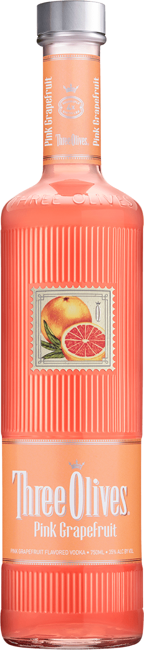 Three Olives Grapefruit Vodka (291x1313), Png Download