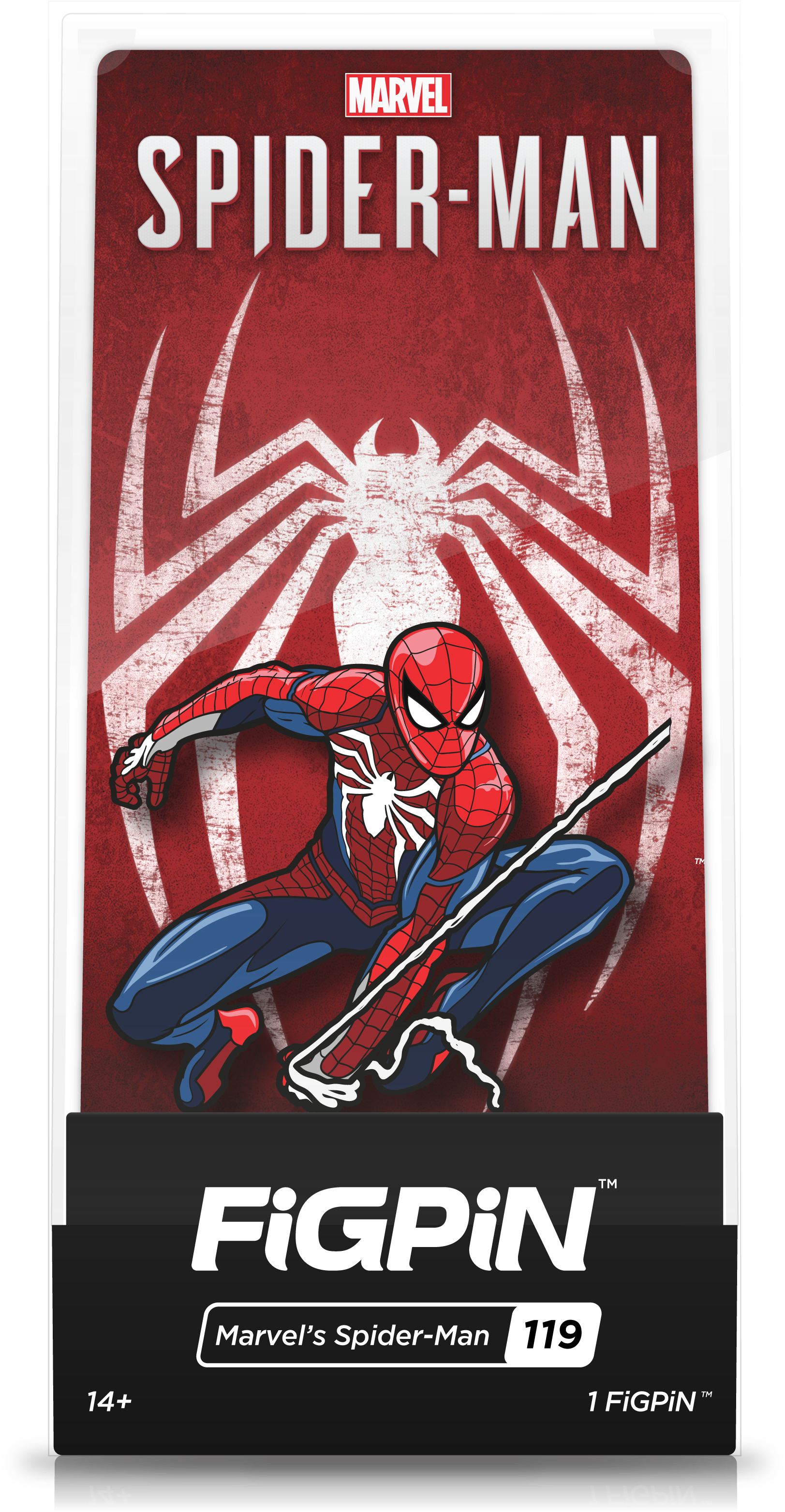Spider Man Ps4 Figpin (585x1024), Png Download
