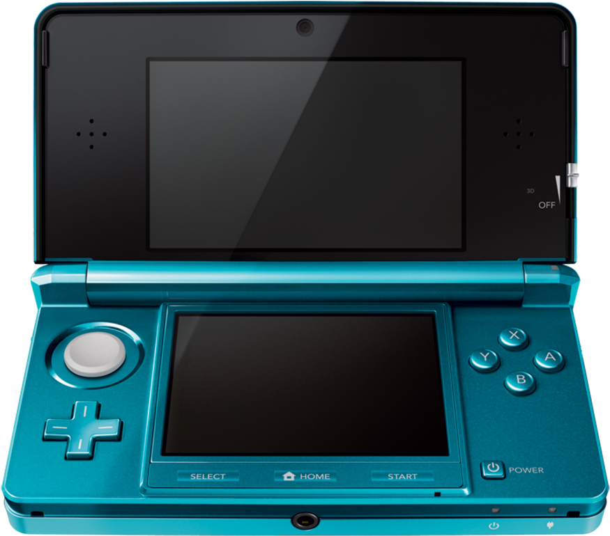 Nintendo 3ds - Nintendo Blue 3ds (930x831), Png Download