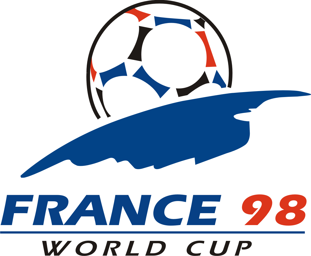 The 1998 Fifa World Cup Was The 16th Fifa World Cup, - Logo World Cup 1998 (1255x1034), Png Download
