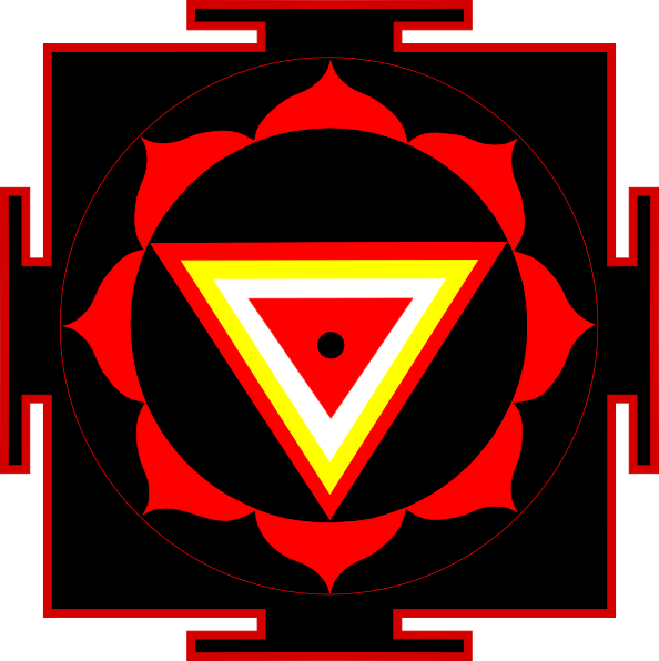 Kali Yantra Clip Art - Kali Yantra (594x596), Png Download