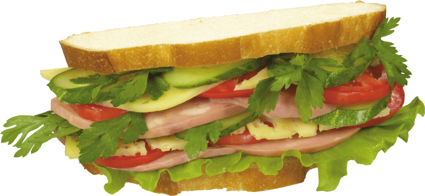 Free Png Sandwhich Png Images Transparent - Sandwich (850x392), Png Download