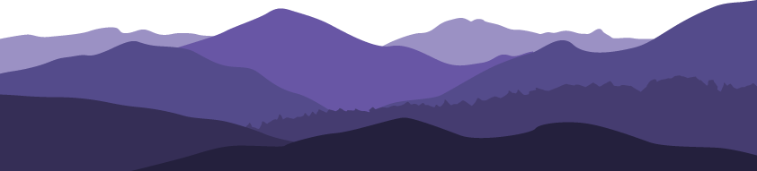 Purple-mountains - Purple Mountain (842x191), Png Download