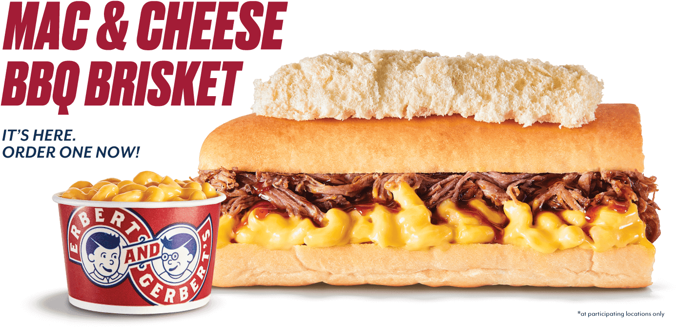 18y Lto Mac And Cheese Bbq Brisket Sandwich Its Here - Fast Food (1400x720), Png Download