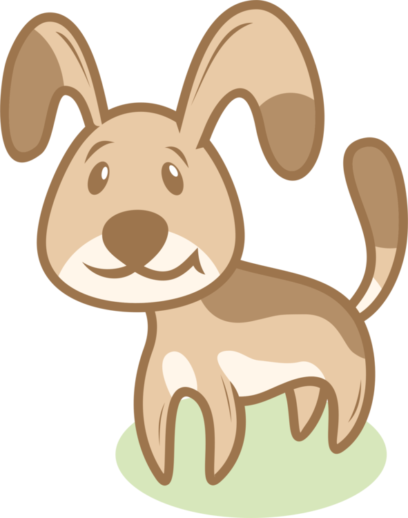 Puppy Dog Domestic Rabbit Cartoon Pet - Dog (591x750), Png Download
