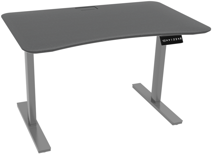 Symple Stuff 45.5 H X 64 W Desk Base; Black (1280x720), Png Download