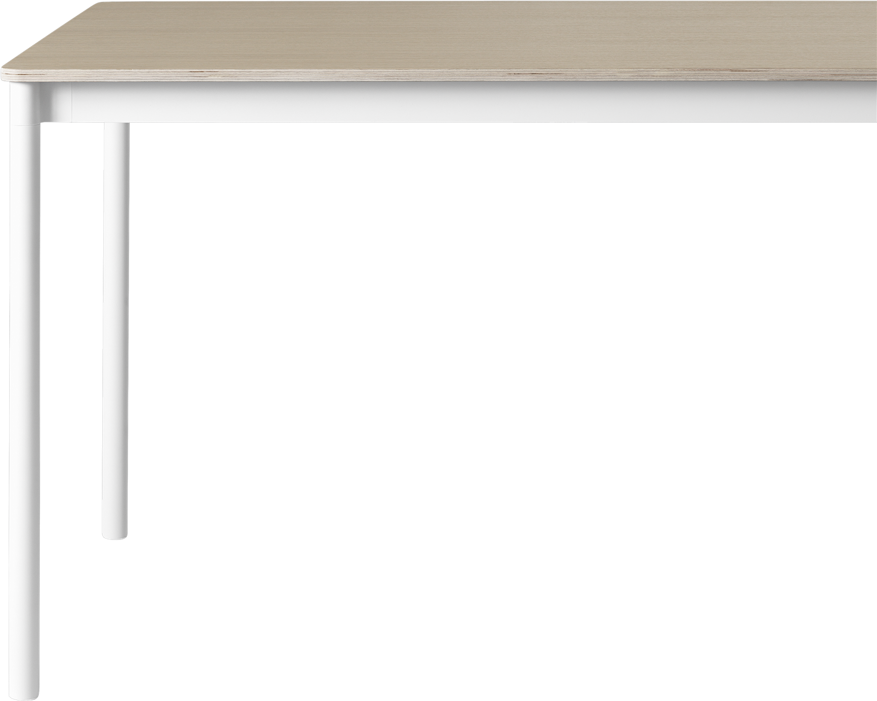 Base 21 Base Table Top Veneer Plywood Oak - Base Table Muuto 440 (2000x2000), Png Download