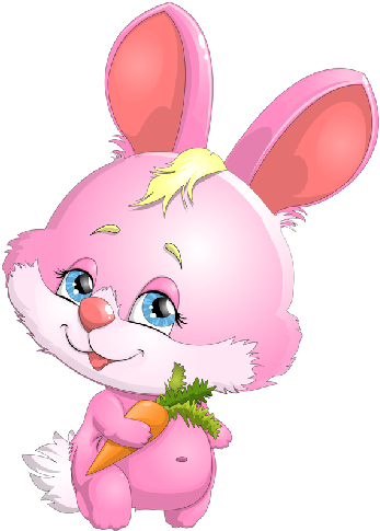 Cute Bunny Rabbit Clipart 8 - Gifs De Bom Dia Com Carinho (500x500), Png Download