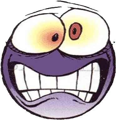 Freak Out Face Cartoon (400x400), Png Download