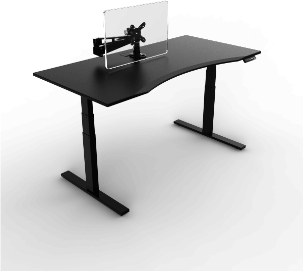 Level 2 Gaming Desk - Arozzi Pöytä (600x558), Png Download