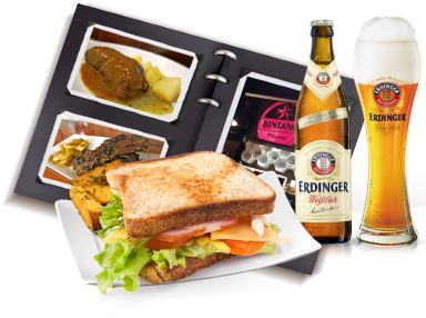 Menu - Erdinger Yeast Beer Bot (400x324), Png Download