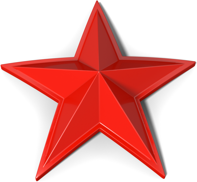 Rockstar Cap Stars - Estrela Vermelha Png (1024x1024), Png Download