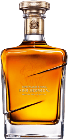 Johnnie Walker King George Scotch Whiskey - Johnnie Walker Blue Label King George V Blended Whisky (405x500), Png Download