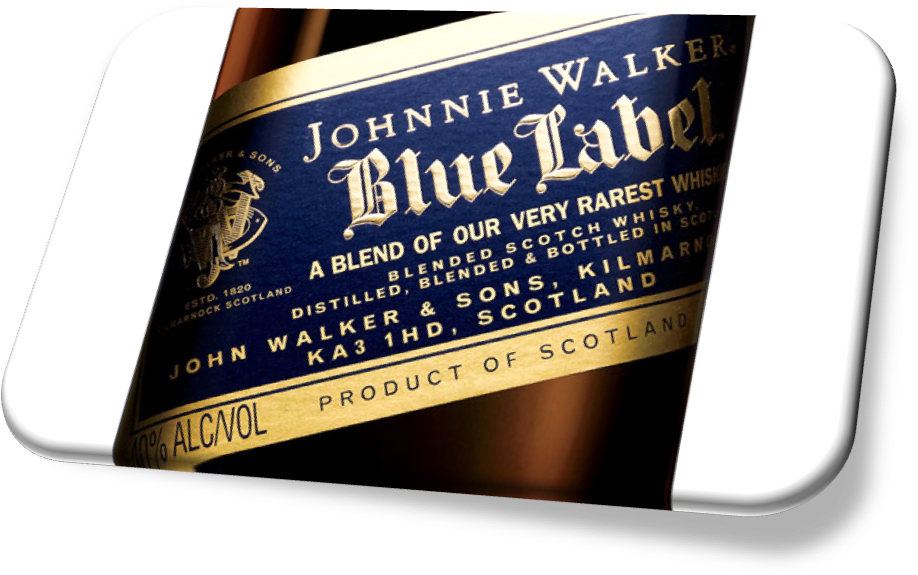 The Johnnie Walker Brand Is Owned Since 1997 By The - Johnnie Walker Blue Label (1010x600), Png Download