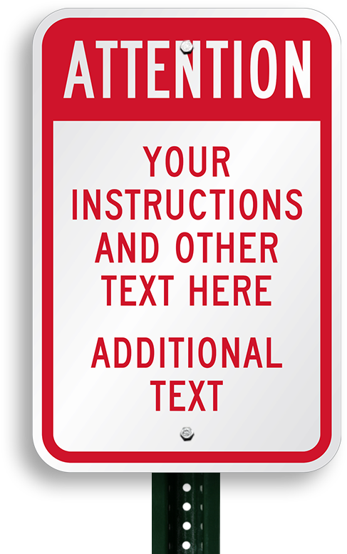 Custom Attention Sign - Attention - Do Not Block Garage Sign, 18" X 12" (800x800), Png Download