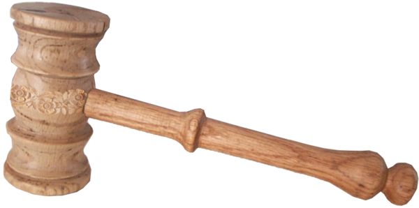 Gavel Copy - Antique (500x249), Png Download