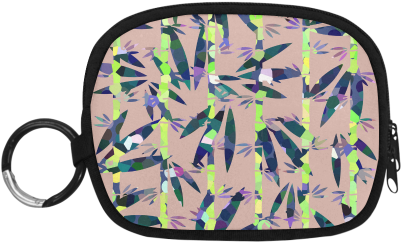 Bamboo Leaves Coin Purse - Mermaid Cartoon Grumpy Cat Polyester Fabric Coin Purse (500x500), Png Download