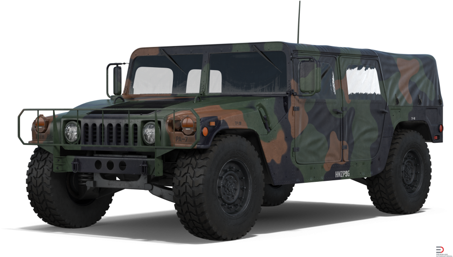 6 Troop Carrier Hmmwv Camo Royalty-free 3d Model - Hummer Car Images With Price (920x517), Png Download