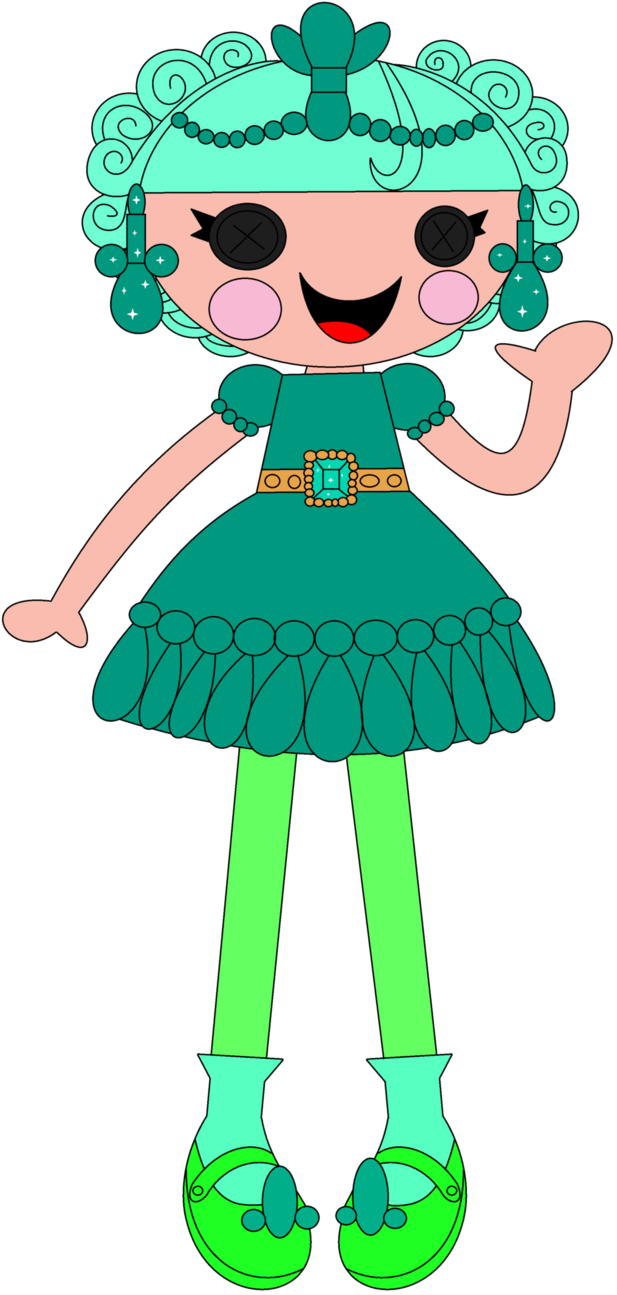 Clarity Glitter Gazer - Cartoon (617x1295), Png Download