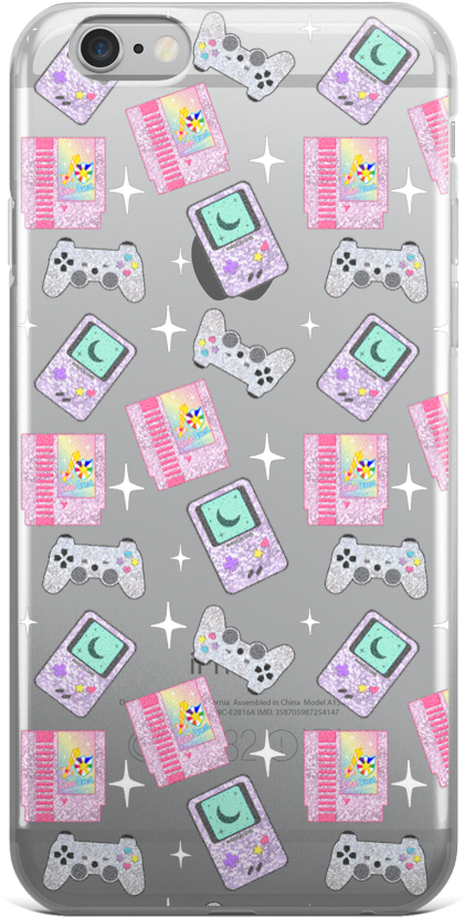 Magical Gamer Girl Confetti Iphone Case - Iphone (1000x1000), Png Download