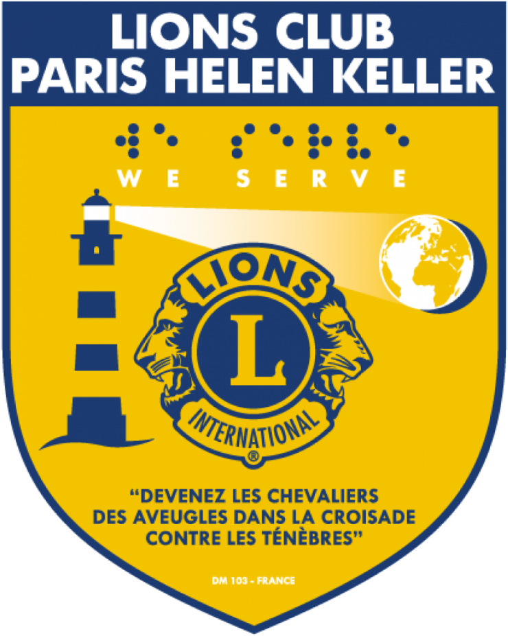 Cropped Lions Club Paris Helen Keller1 - Lions Club International (751x1024), Png Download