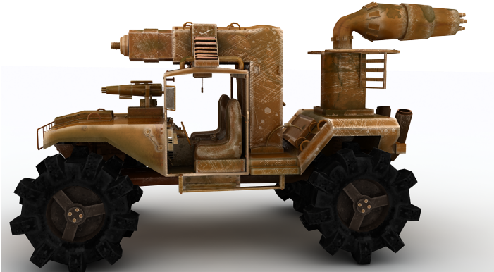 Humvee Striker 3ds Max, Photoshop, Xnormal, Ambient - Ural-4320 (700x394), Png Download