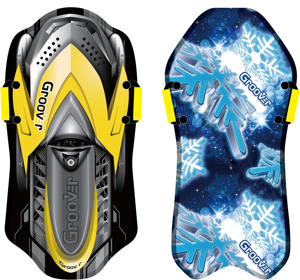 Winter Snow Toys Sled Groov R Foam 43" Sled - Paricon, Inc. Flexible Flyer Snow Rocket Foam Sled (1000x985), Png Download