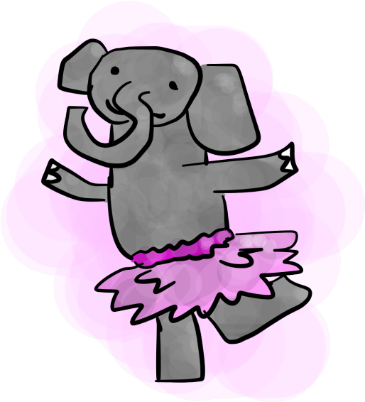 It Can Be On Four Legs Or On Two Legs, Cartoony Or - Cartoon (540x577), Png Download