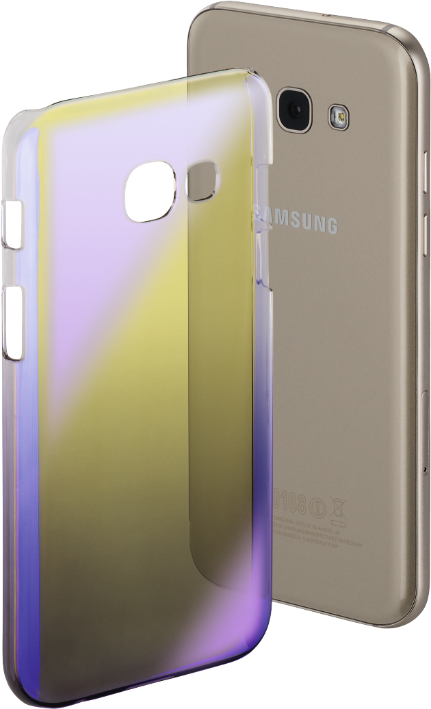 "mirror" Cover For Samsung Galaxy A3 , Yellow/purple - Galaxy A5 2017 Etui (1100x1100), Png Download