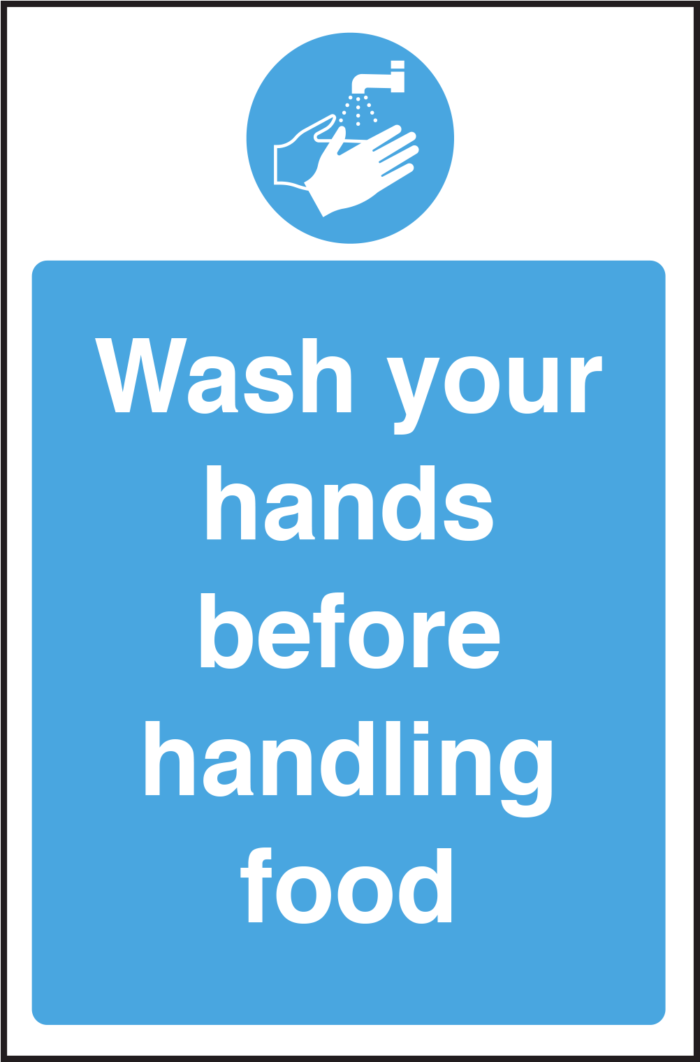 Wash Your Hands Before Handling Food (1600x1600), Png Download