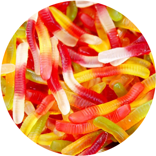Gummy Worm Candy (1000x500), Png Download