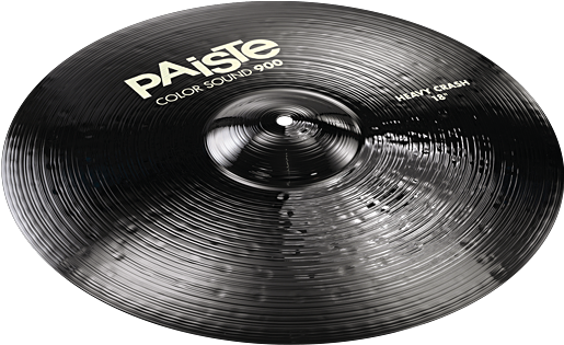 Color Sound 900 Black Heavy Crash , 293k - Paiste 900 Series Color Sound Black 18 Heavy Crash (596x411), Png Download